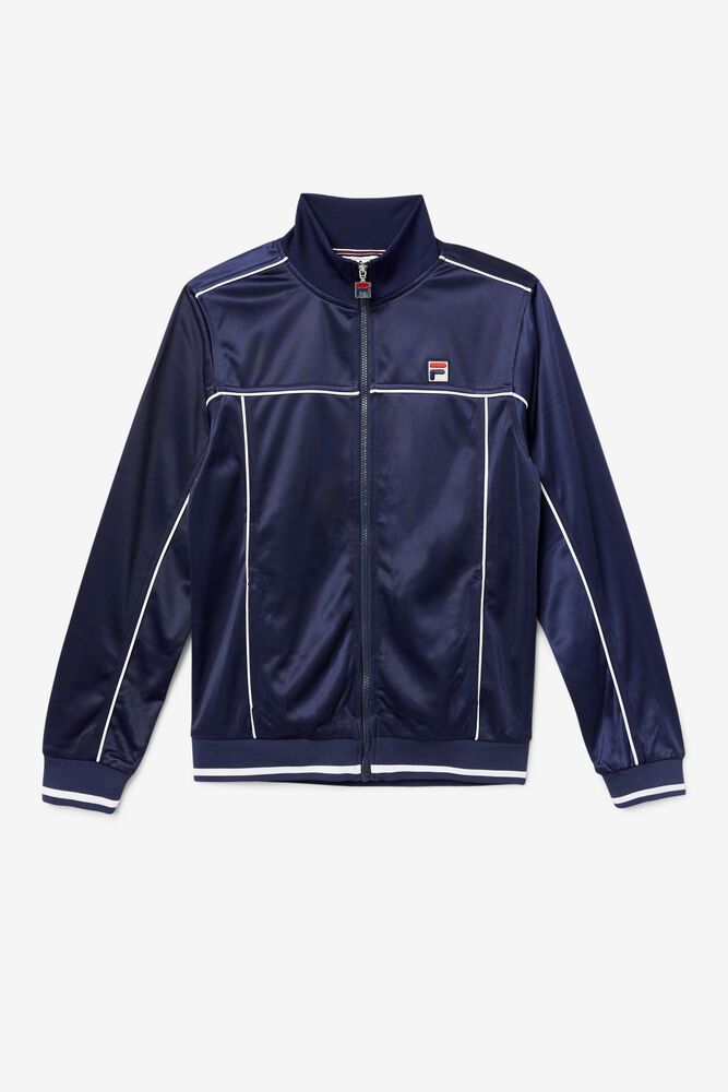 Fila Tricot Track Jacket Navy - Mens - 10829GSKP